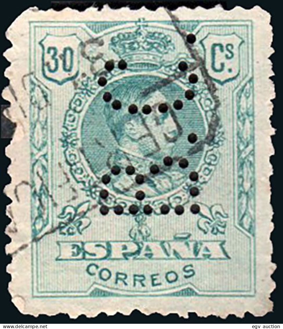 Madrid - Perforado - Edi O 275 - "B.C." Puntos Separados - Usados