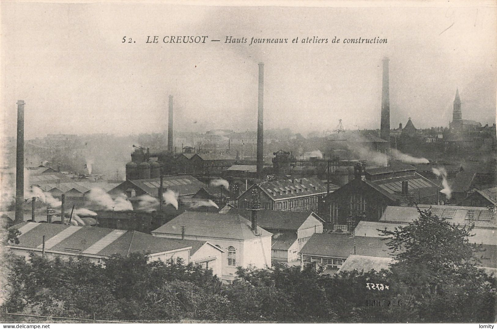 Destockage lot de 22 cartes postales CPA Saone et Loire Autun Le Creusot usines Schneider four Tournus Paray le Monial