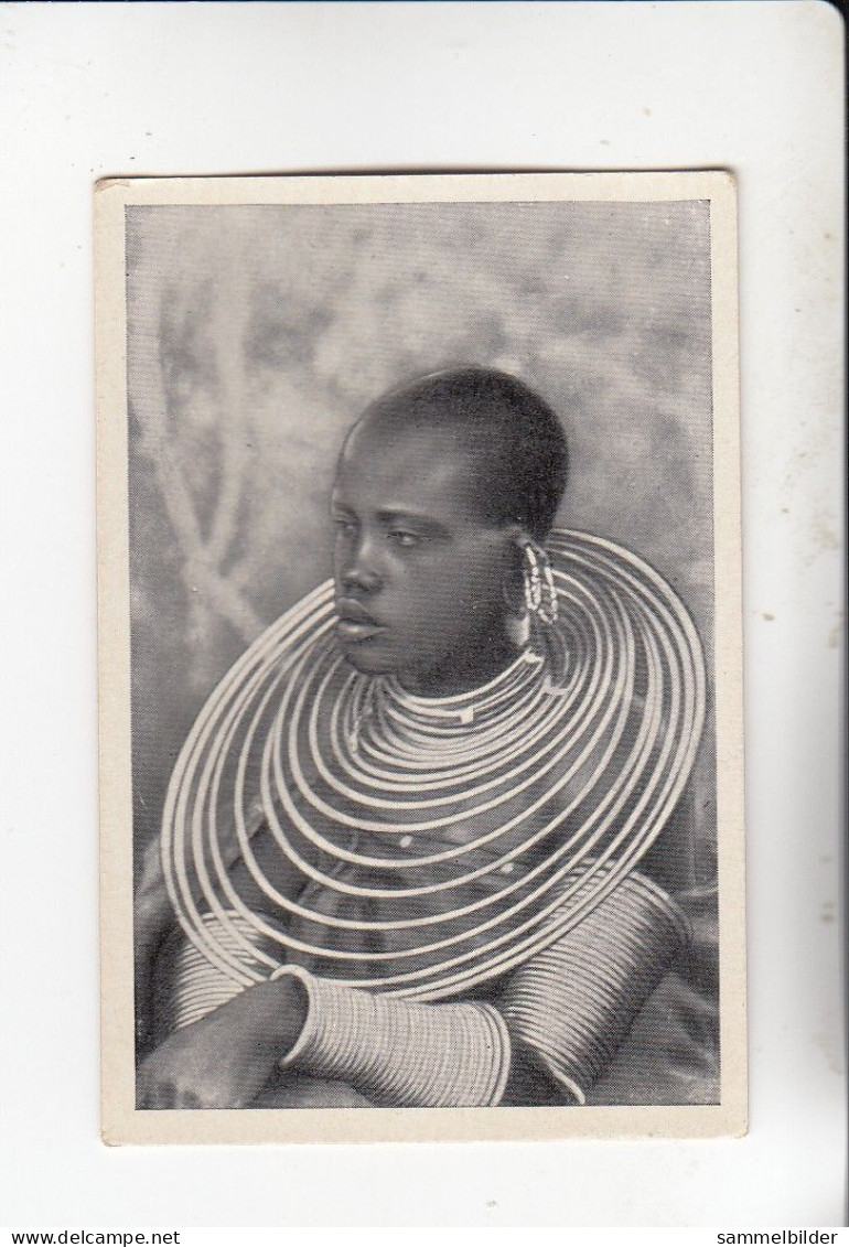 Mit Trumpf Durch Alle Welt  Fremde Rassen Massai - Weib Aus Ostafrika   B Serie 7 #6 Von 1933 - Andere Merken