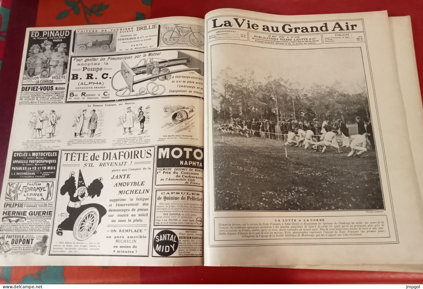 La Vie Au Grand Air N°452 Mai 1907 Escrime Maître Mérignac  De Dion Bouton Nazarro Circuit Provencal Vélo Major Taylor - 1900 - 1949