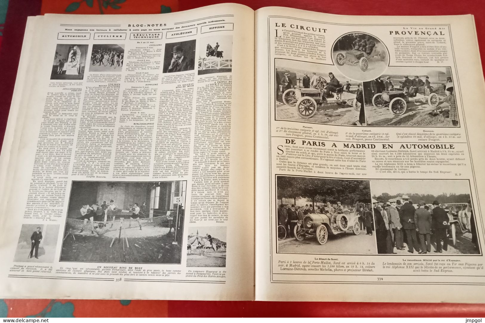 La Vie Au Grand Air N°452 Mai 1907 Escrime Maître Mérignac  De Dion Bouton Nazarro Circuit Provencal Vélo Major Taylor - 1900 - 1949