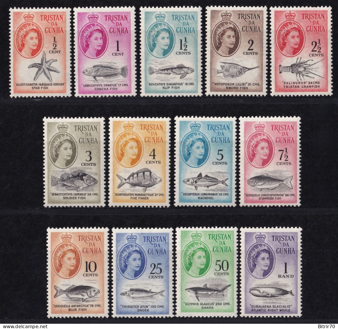 Tristan Da Cunha. 1961 Y&T. 42 / 54, MNH. - Tristan Da Cunha