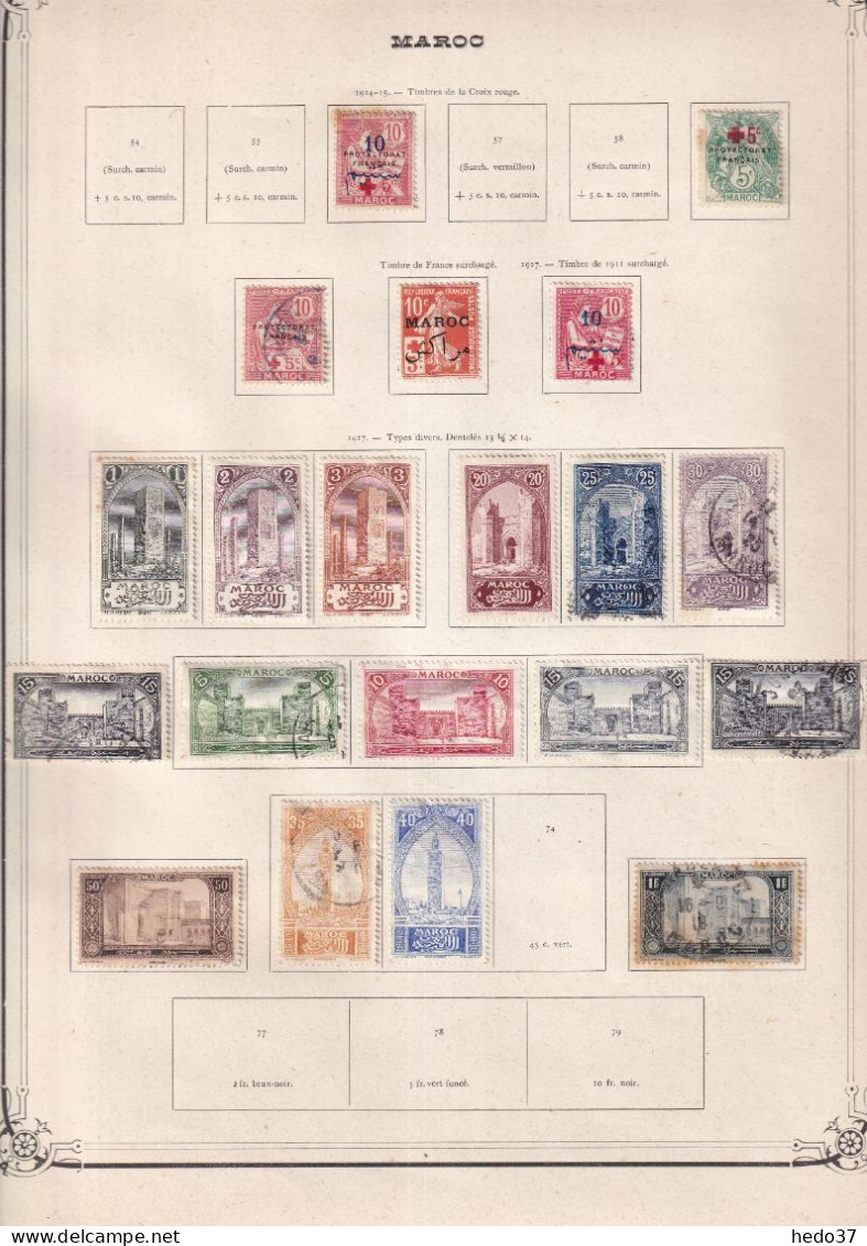 Maroc - Collection - Neufs Sans Gomme / Oblitérés - B/TB - Oblitérés