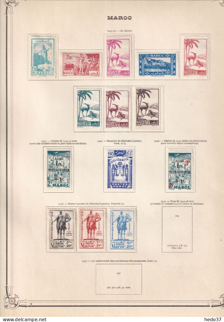 Maroc - Collection - Neufs sans gomme / oblitérés - B/TB