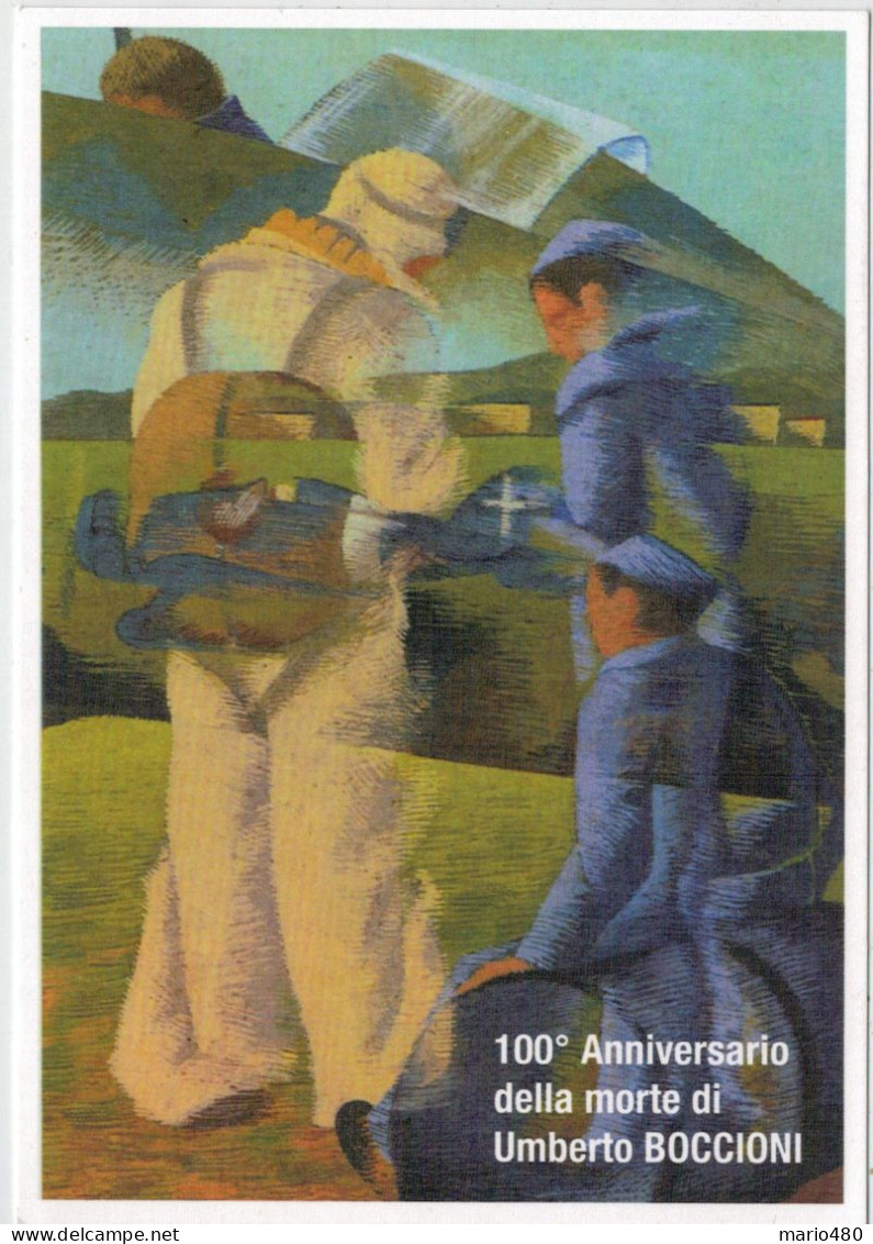 127°   VERONAFIL  100°  ANNIVERSARIO DELLA  MORTE  DI UMBERTO  BOCCIONI   2 SCAN  (NUOVA) - Verona