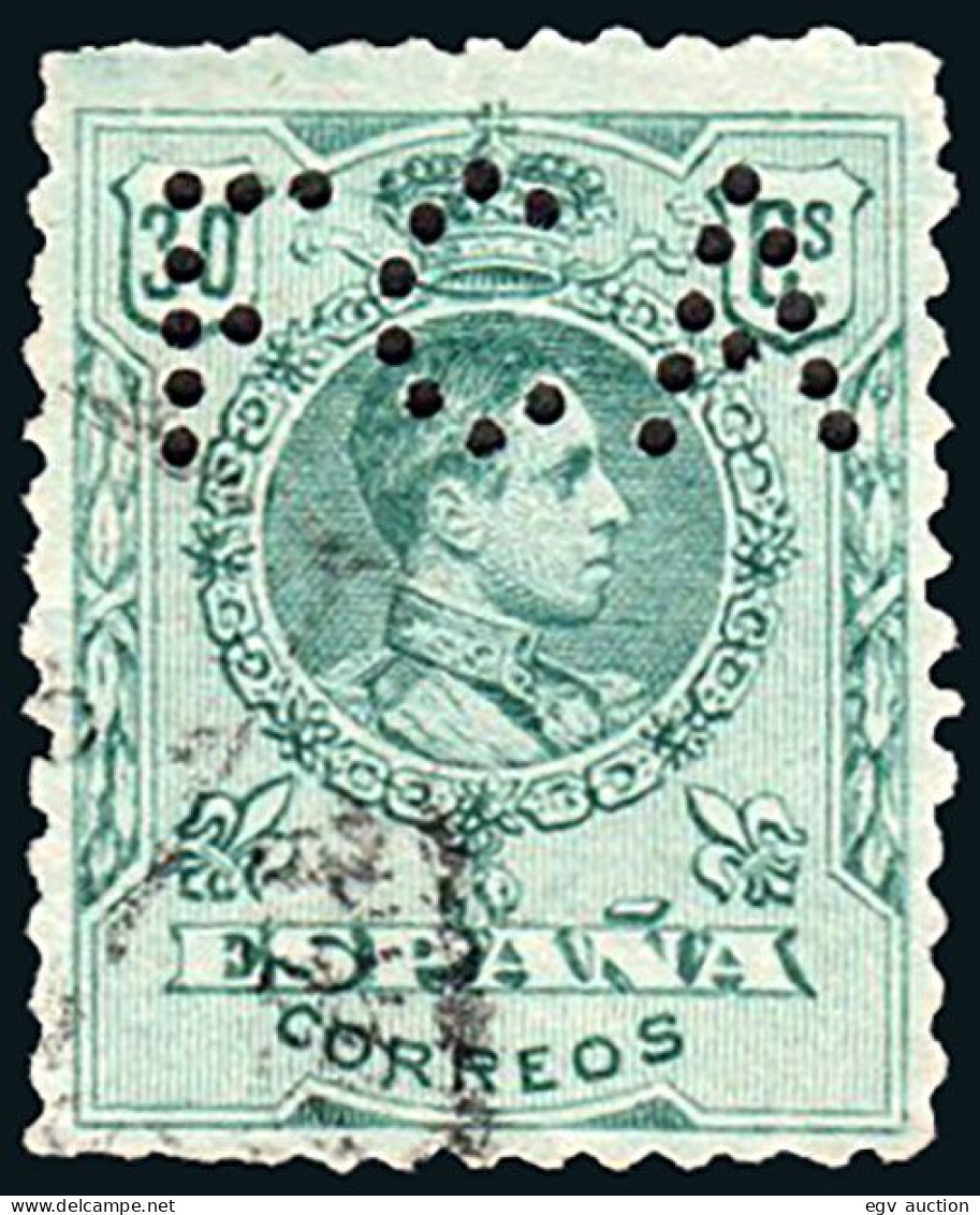 Madrid - Perforado - Edi O 275 - "FCA" (FFCC Andaluces) - Oblitérés