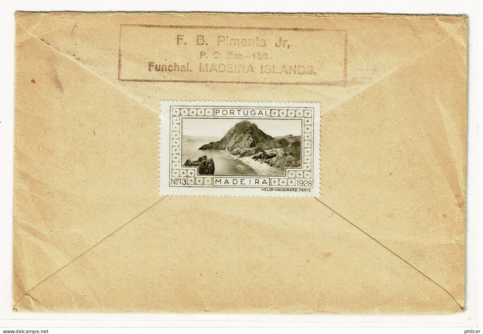 Portugal, 1930, # 414, Para Anvers - Storia Postale