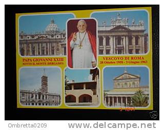 Papa Giovanni XXIII - Vedute Vaticano E CASA NATALE Sotto Il Monte Bergamo - Cartolina Nv - Imágenes Religiosas