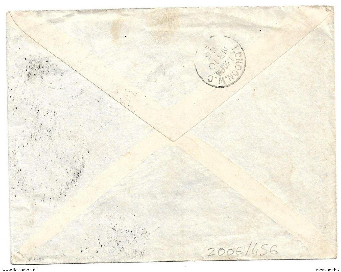 (C04) COVER WITH 5M. STAMP - ABBASIA / (CAIRE) => UK 1906 - 1866-1914 Ägypten Khediva