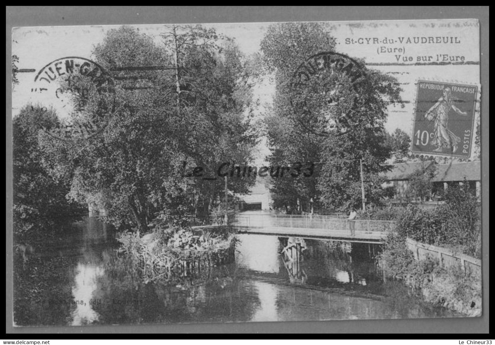 27 - SAINT CYR DU VAUDREUIL ---- Vue Sur L'eure--Pont - Le Vaudreuil