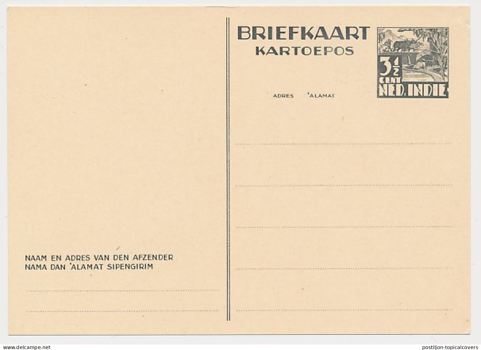 Ned. Indie Briefkaart G. 63 - Niederländisch-Indien