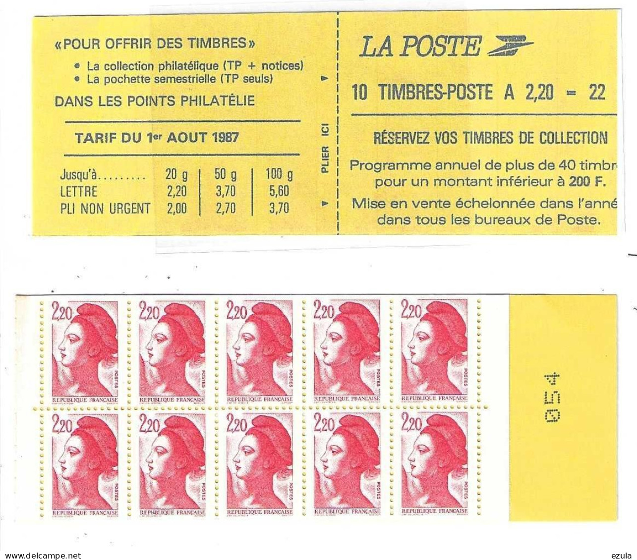 Carnet Liberté N° 2427-c2 - Premier Choix - Altri & Non Classificati
