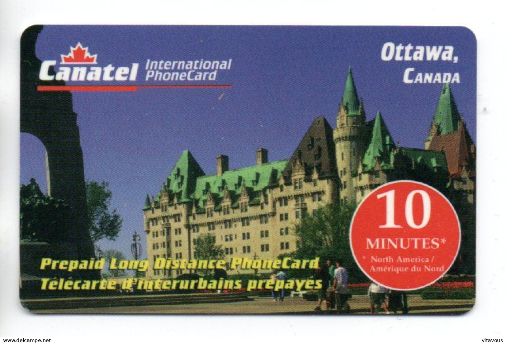 OTTAWA  -  GSM  Carte Prépayée CANADA Card (K 247) - Canada