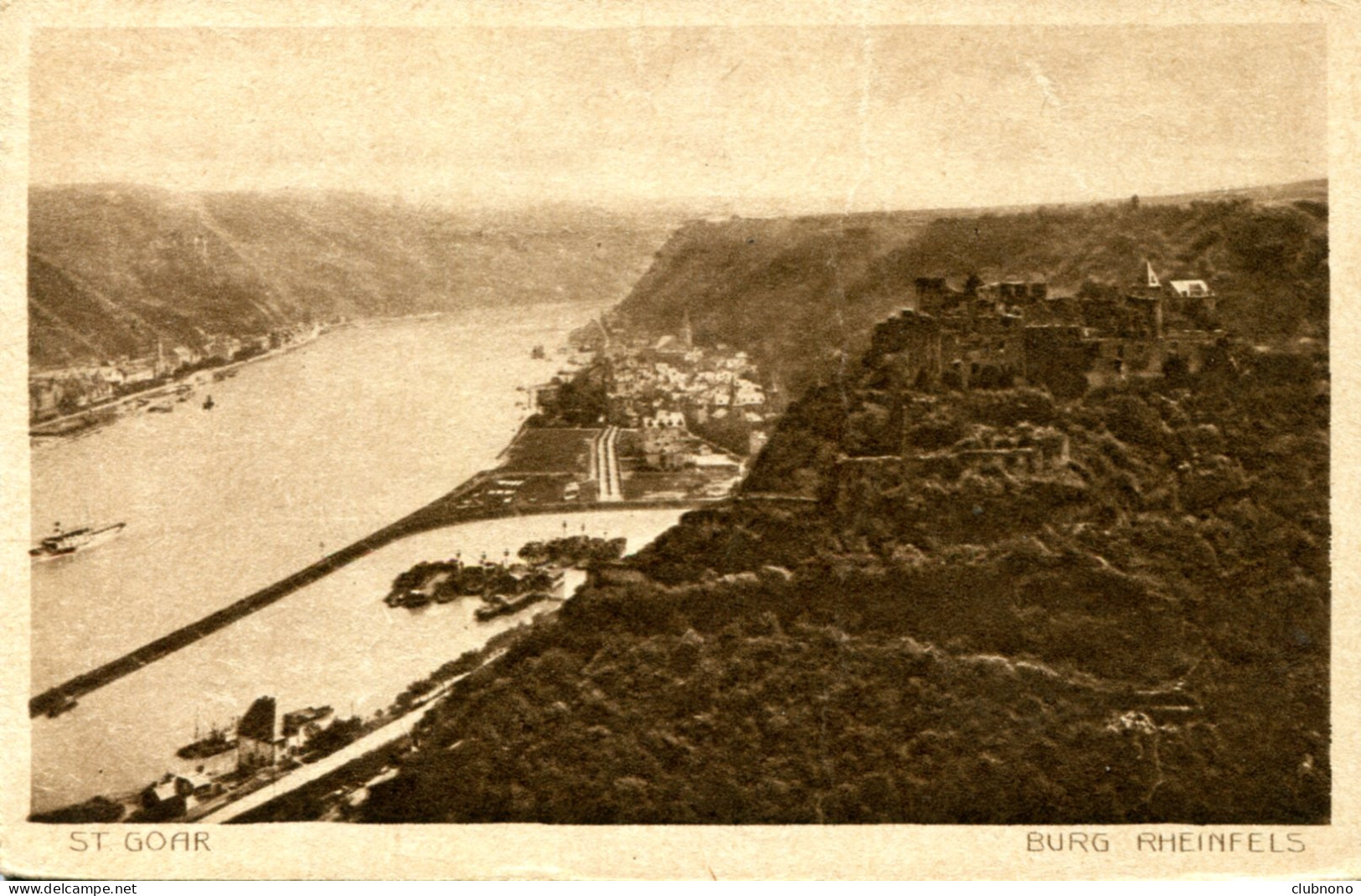 CPA - SAINT-GOAR - BURG RHEINFELS - St. Goar