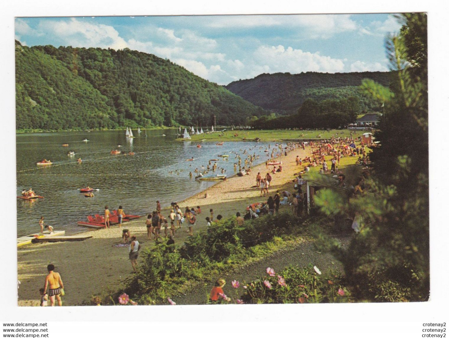 63 Plan D'eau Des FADES  BESSERVE Vers St Gervais D'Auvergne La Plage De CONFOLANT N°38 Baignade Voiliers Pédalos - Saint Gervais D'Auvergne