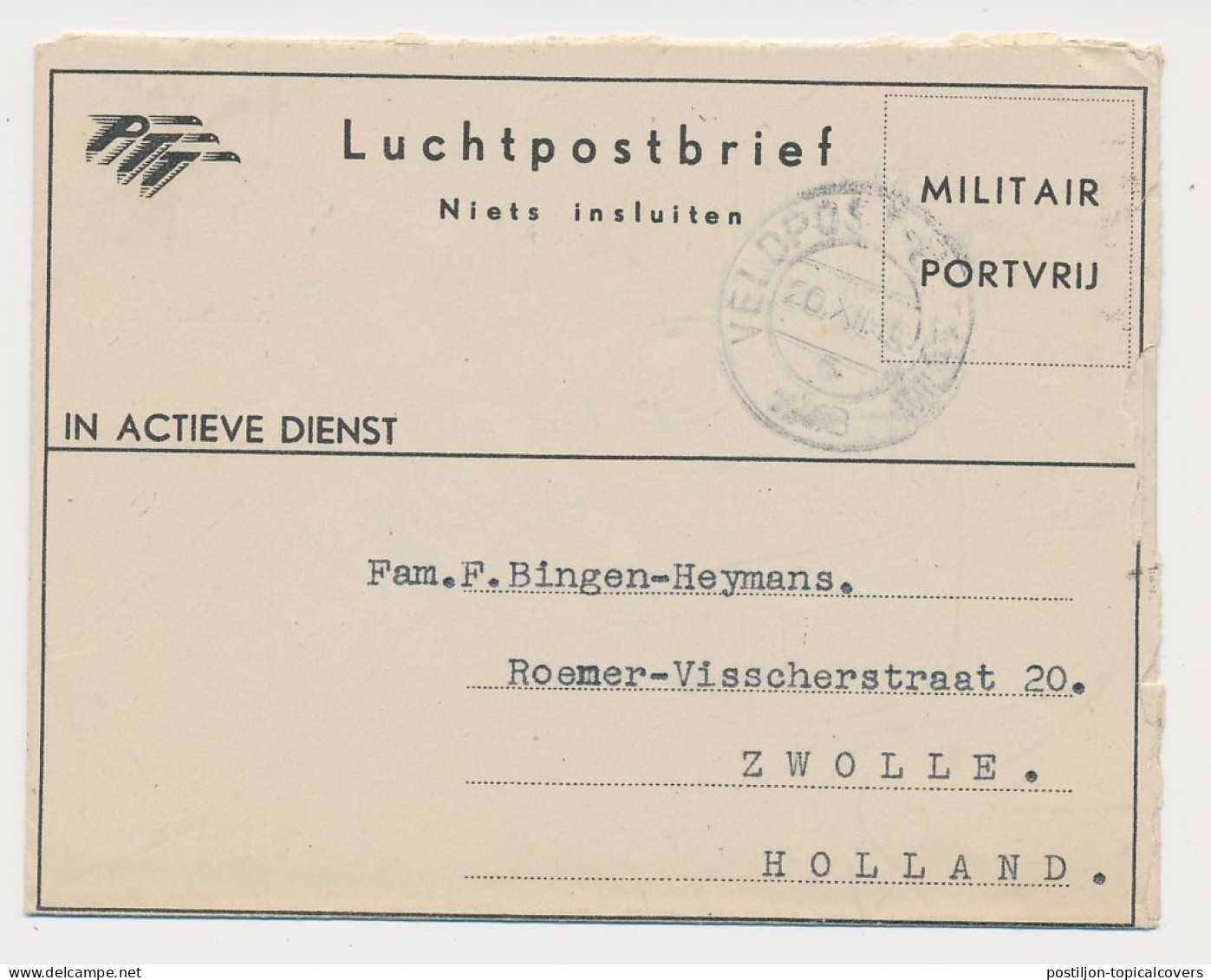 OAS Illustrated Military Airmail Letter Netherlands Indies 1948  - India Holandeses