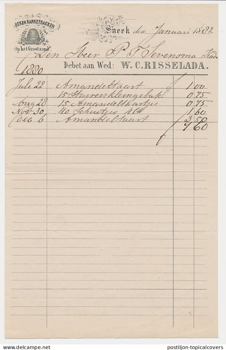 Nota Sneek 1882 - Koek En Banketbakker - Bijenkorf - Niederlande