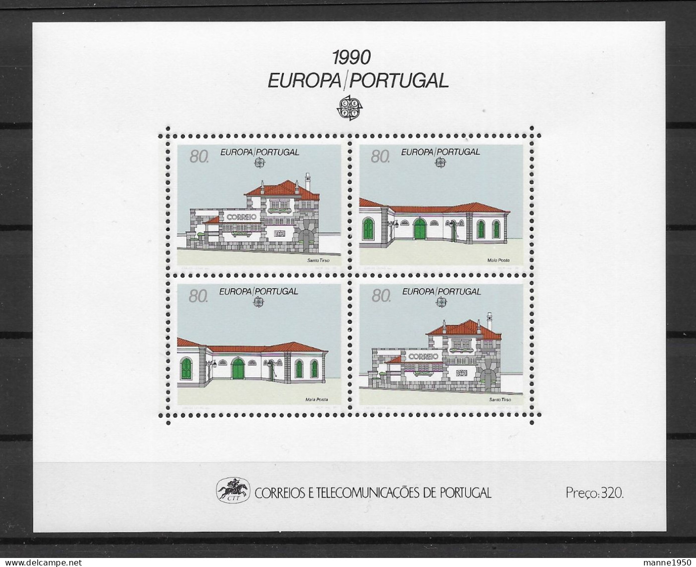 Portugal 1990 Europa/Cept Block 51postfrisch - Blocks & Sheetlets