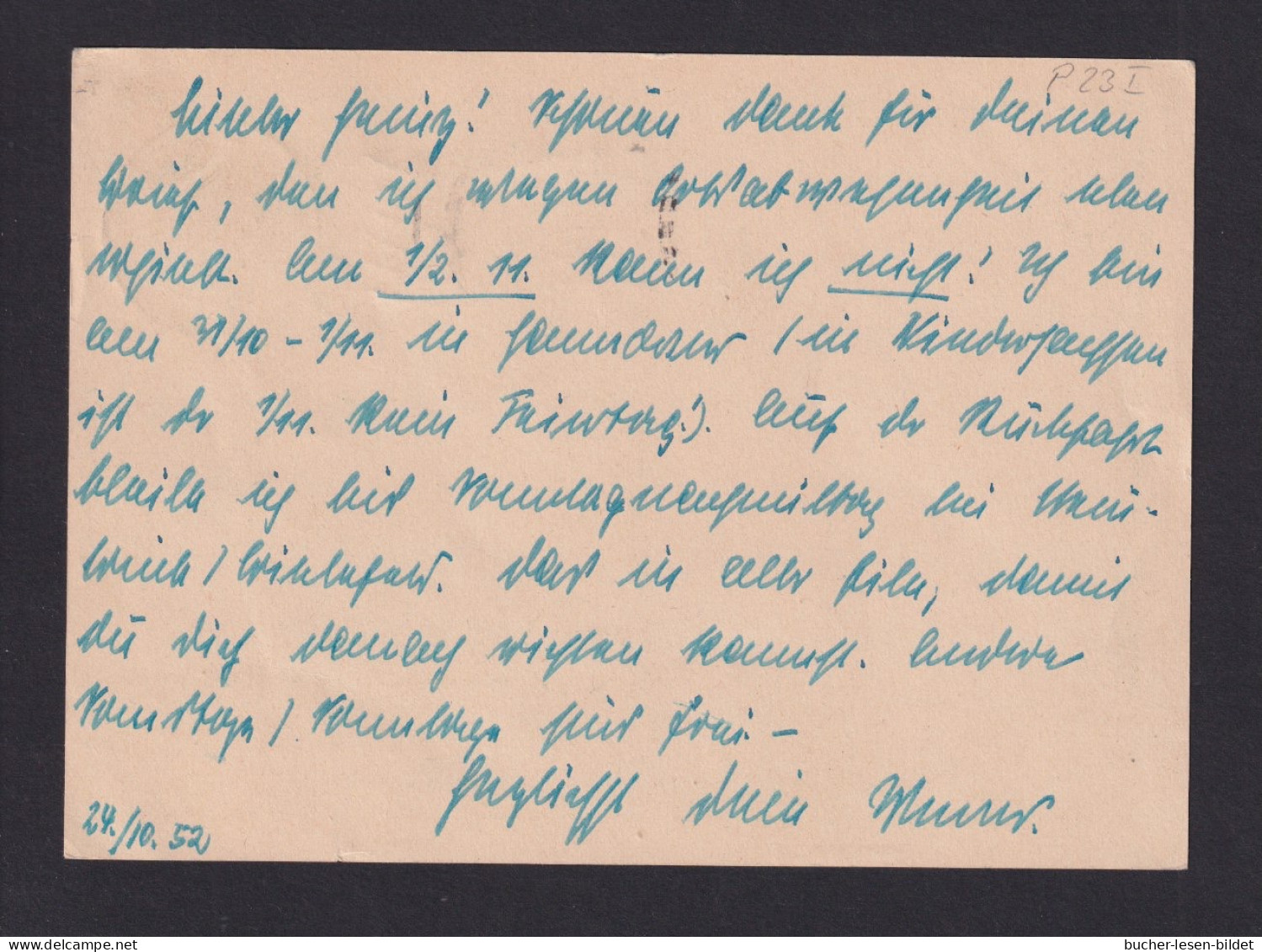 10 Pf. Sonder-Ganzsache (P 23I) - Ab Wuppertal Nach Gelsenkirchen - Cartoline - Nuovi