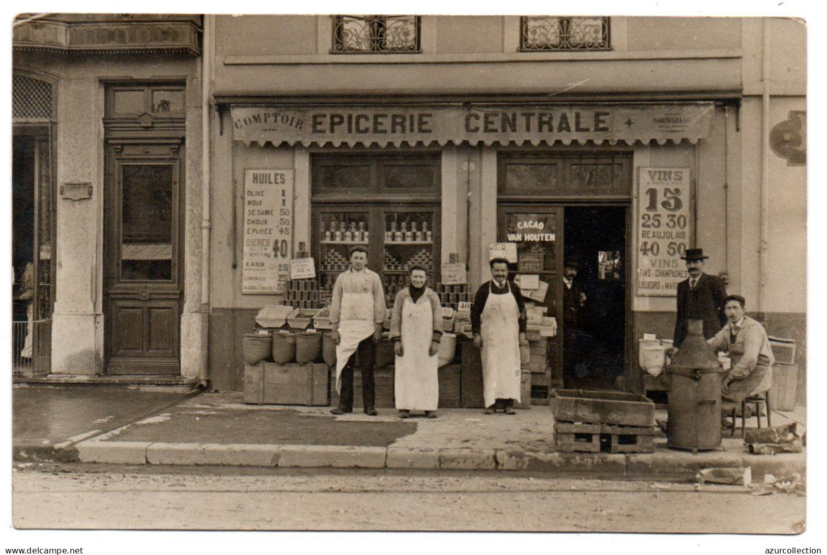 Devanture Epicerie Centrale. Carte Photo Animée - Villeurbanne