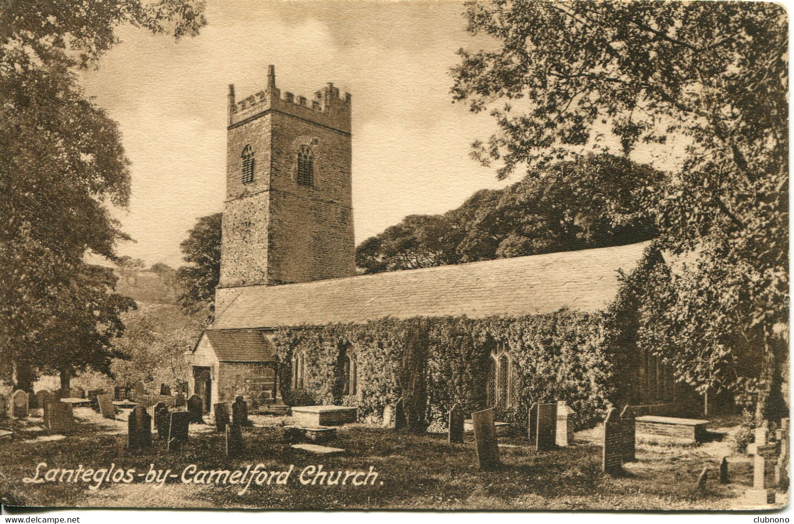 CPA -  LANTEGLOS-BY-CAMELFORD CHURCH - Autres & Non Classés