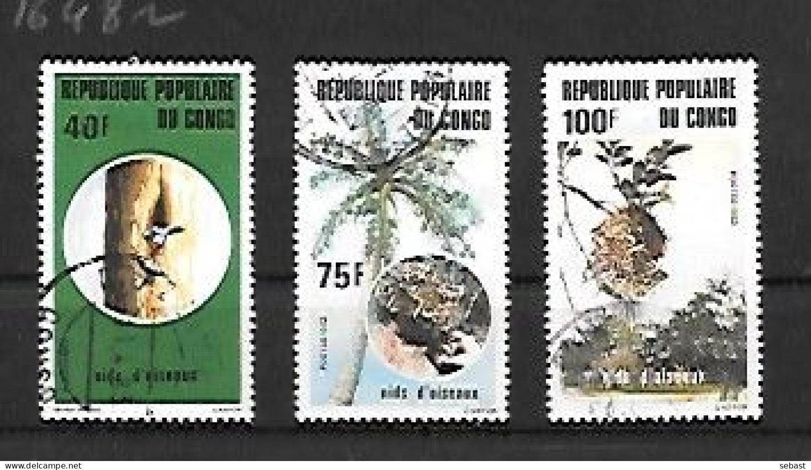 TIMBRE OBLITERE DU CONGO BRAZZA DE 1982 N° MICHEL 895/97 - Usati