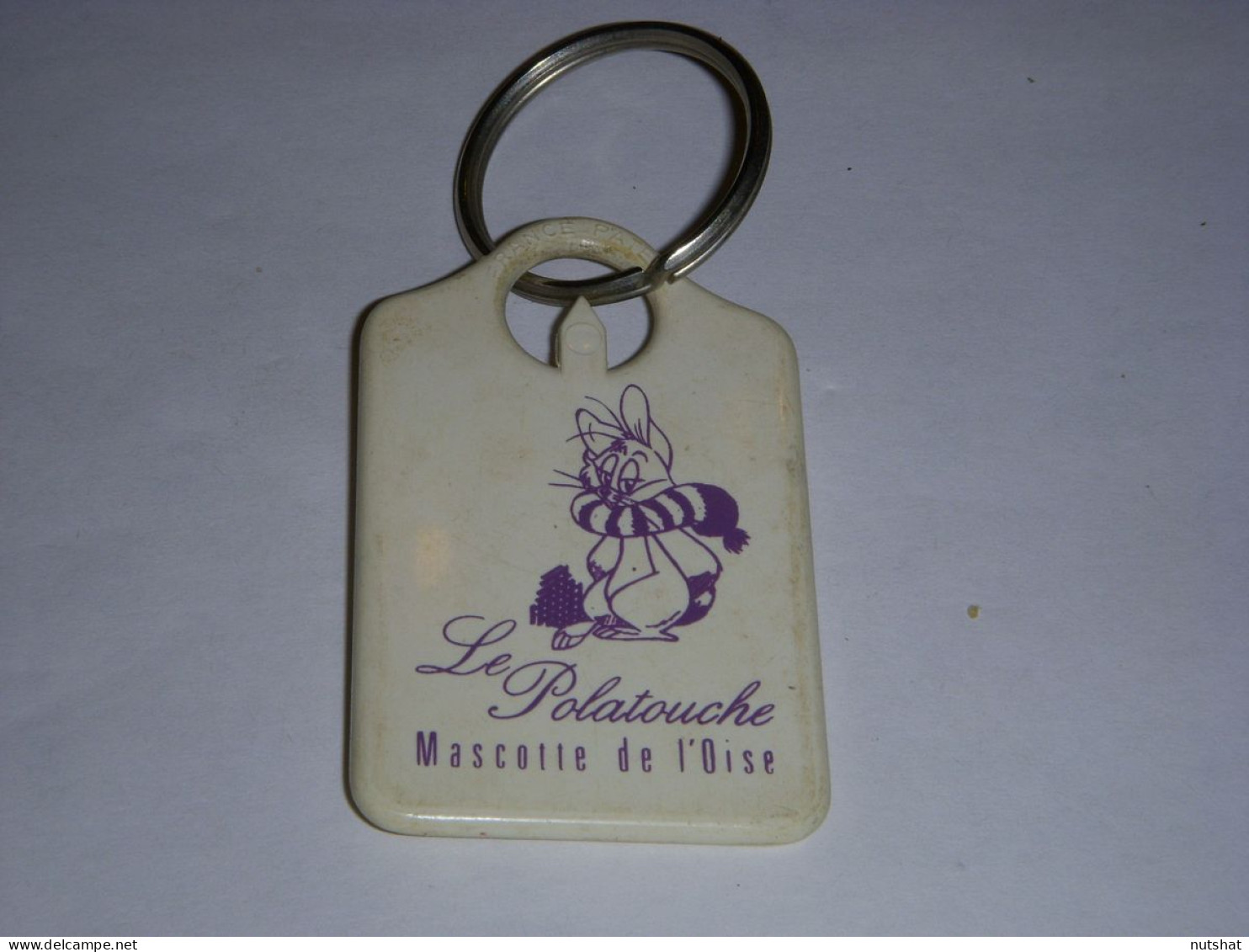 PORTE CLEFS 24 ANNEAU Le POLATOUCHE MASCOTTE De L'OISE DIMENSION Environ 5x3,5cm - Key-rings