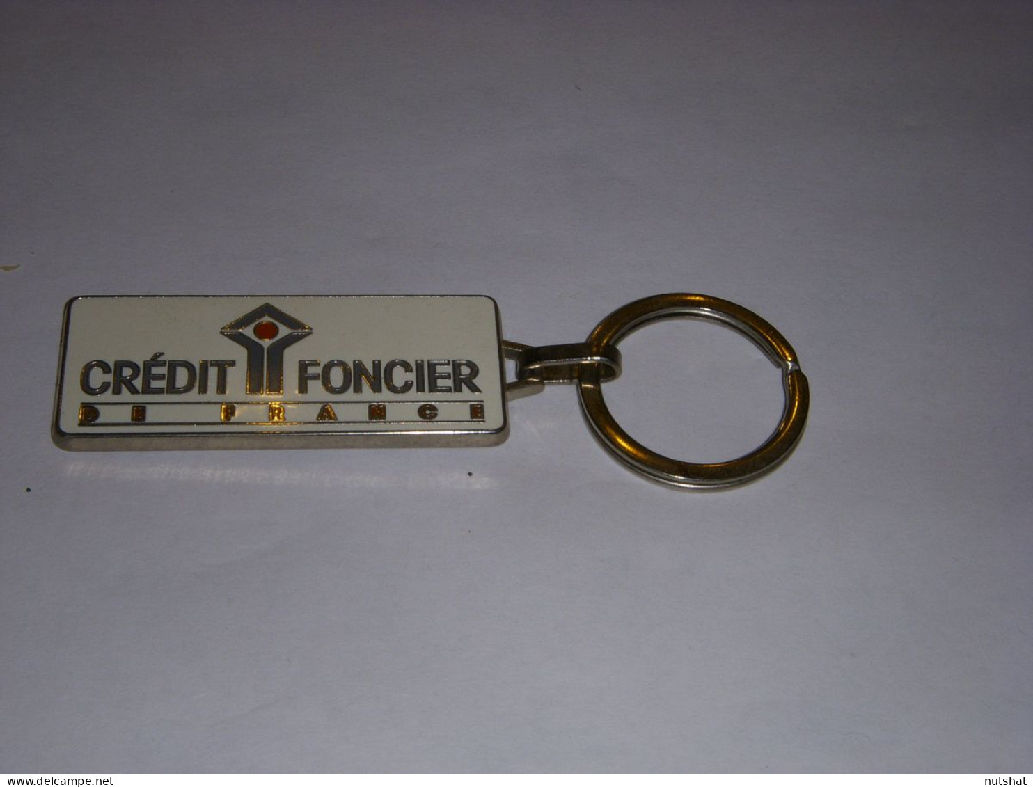 PORTE CLEFS 18 ANNEAU CREDIT FONCIER De FRANCE DIMENSION Environ 5,5x2cm METAL   - Key-rings