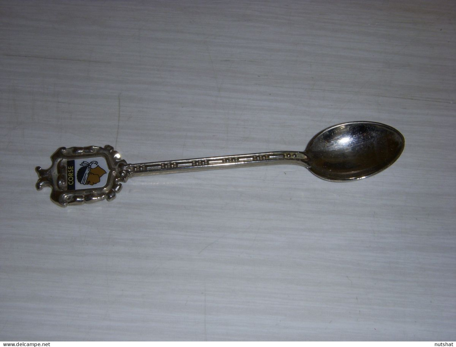 501 PETITE CUILLERE Avec BLASON TETE De MAURE CORSE - Spoons