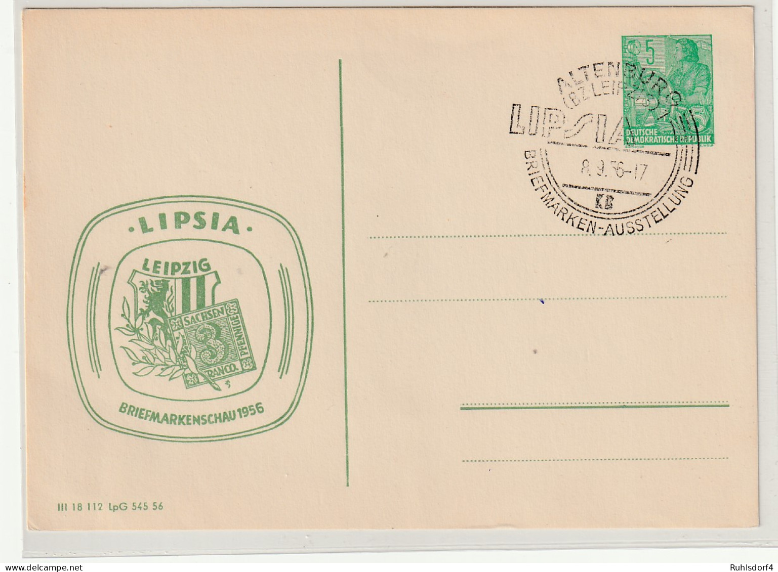 DDR Privatganzsache: PP4  001, Mit Sonderstempel - Other & Unclassified