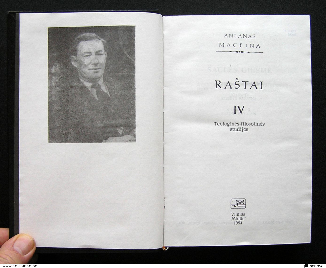 Lithuanian Book / Raštai (IV Tomas) By Maceina 1994 - Cultura