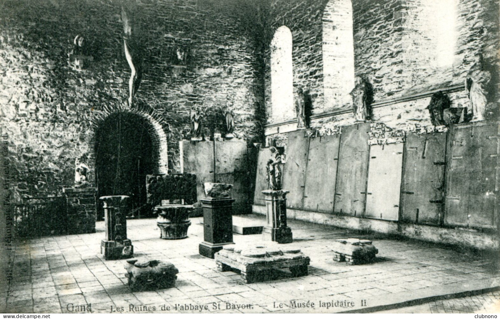 CPA - GAND - ABBAYE DE SAINT-BAVON - MUSEE LAPIDAIRE - Gent