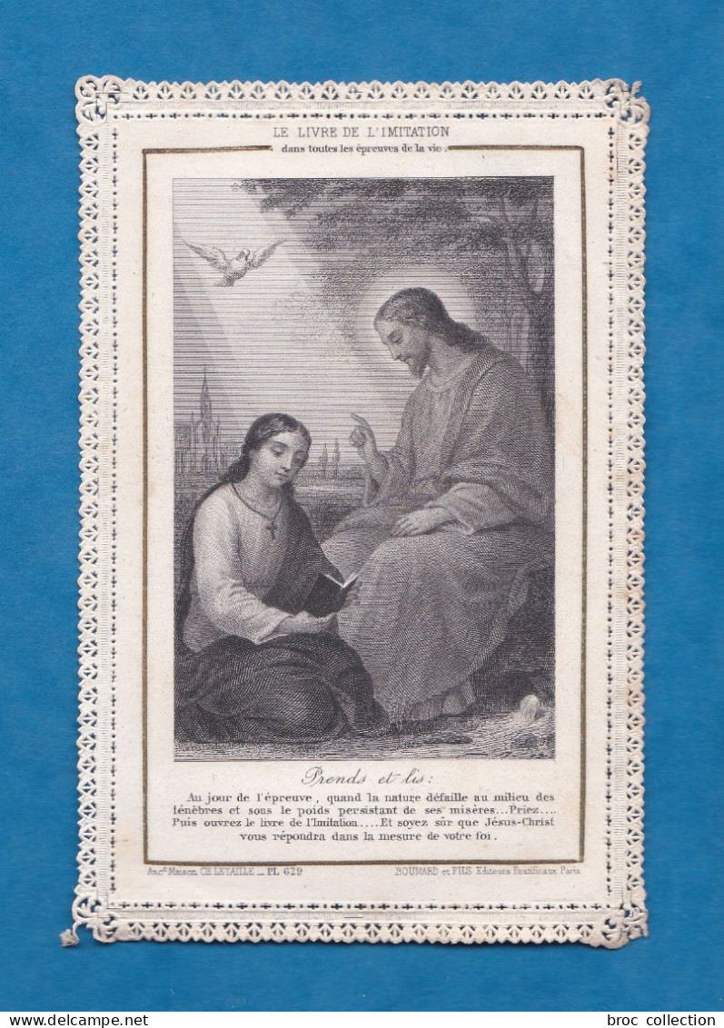 Le Livre De L'imitation, Prends Et Lis, La Voix De Dieu, Jésus Et Enfant, Canivet éd. Boumard Et Fils Pl. 629 - Imágenes Religiosas