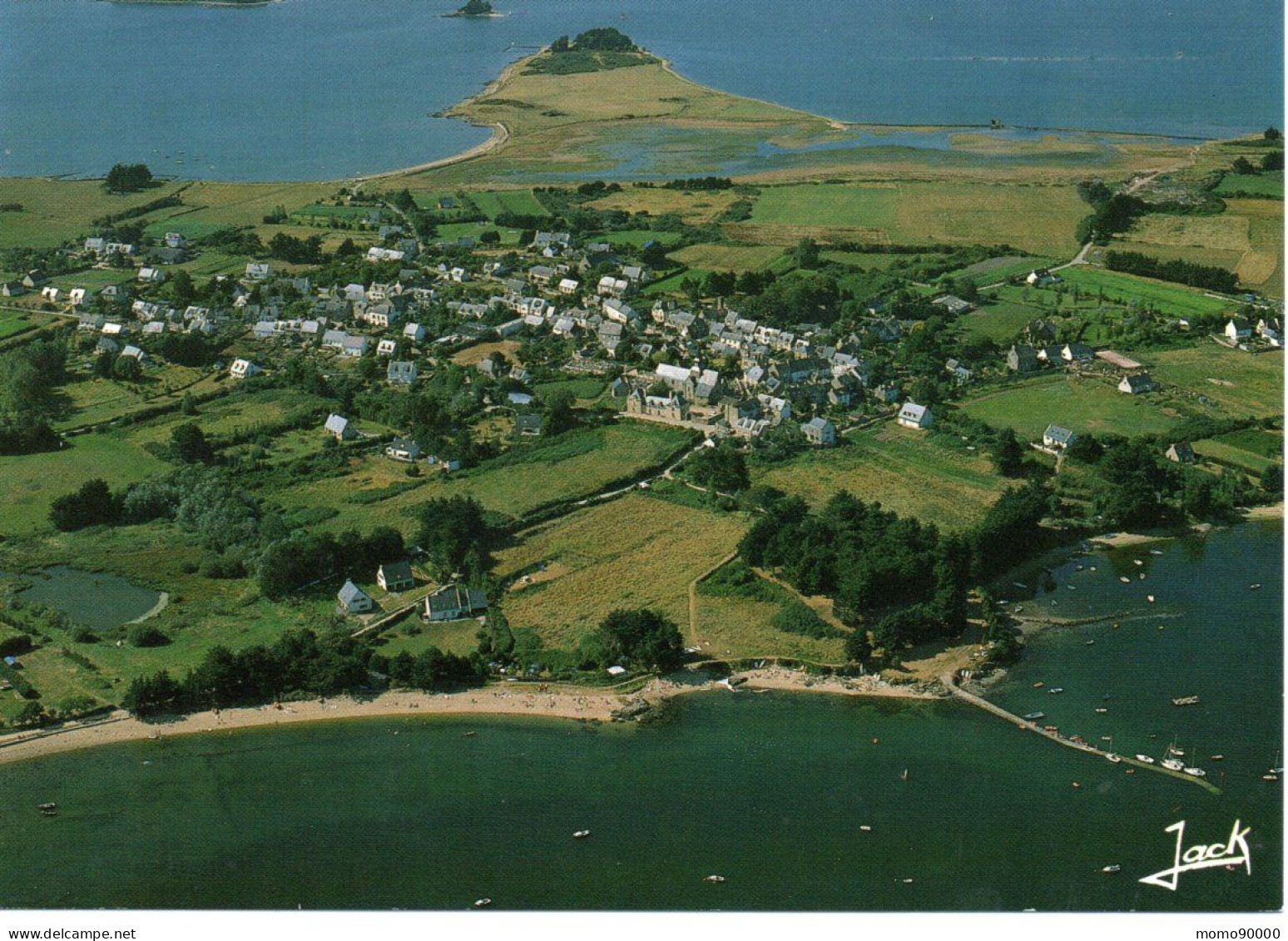 ILE D'ARZ : Vue Aérienne Du Bourg - Ile D'Arz