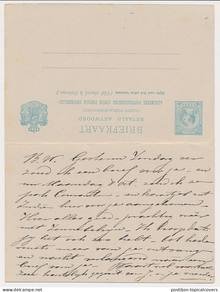 Briefkaart G. 30 Breda - Marseille Frankrijk 1894  - Material Postal