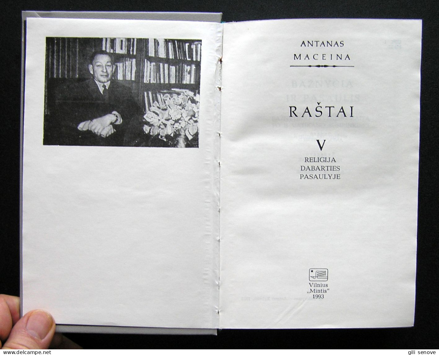 Lithuanian Book / Raštai (V Tomas) By Maceina 1993 - Culture