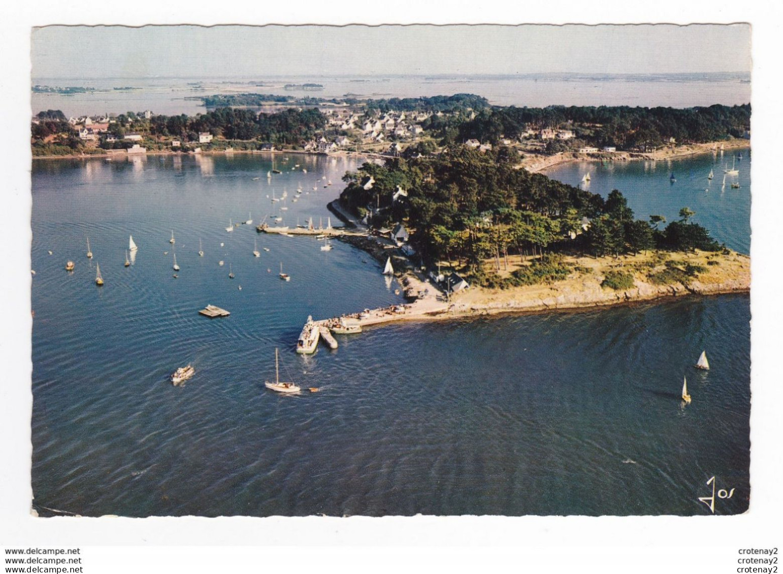 56 L'ILE AUX MOINES Vers Vannes Larmor Plage Bateaux Voiliers N°1548 En 1969 Pilote Opérateur R. Henrard - Larmor-Plage