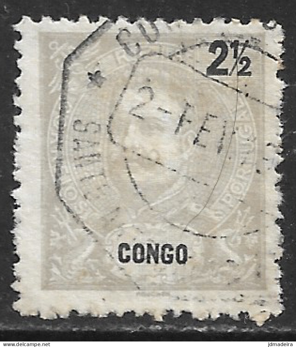 Portuguese Congo – 1898 King Carlos 2 1/2 Réis Used Stamp - Congo Portoghese