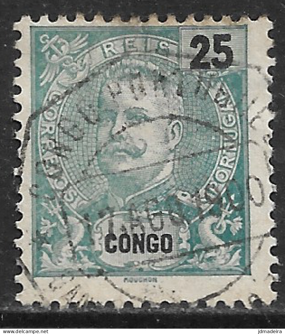 Portuguese Congo – 1898 King Carlos 25 Réis Used Stamp - Congo Portuguesa