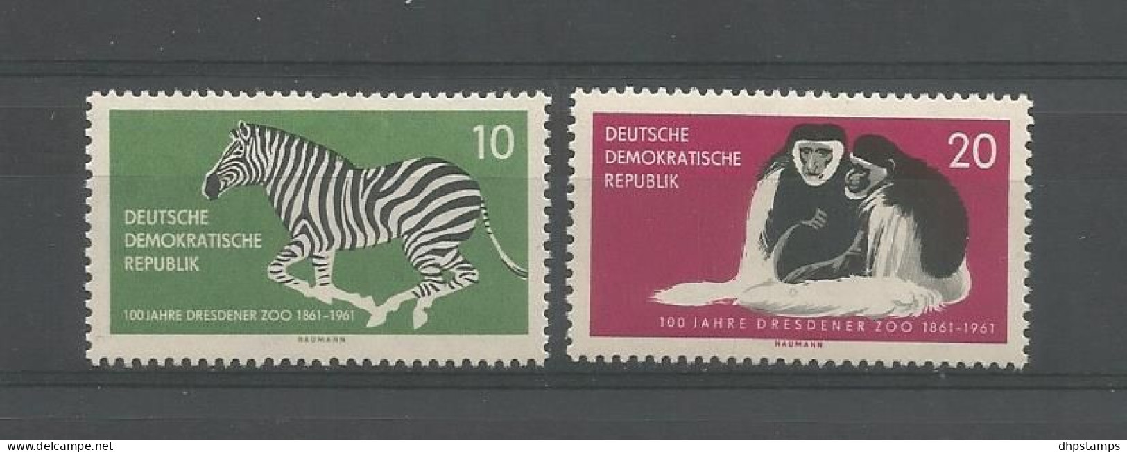 DDR 1961 Dresden Zoo Centenary Y.T. 538/539 ** - Neufs