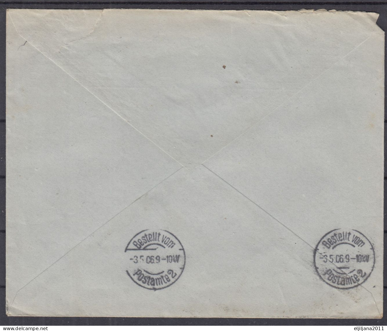 ⁕ Norway NORGE 1909 ⁕ Post Horn 20 øre Mi.82 On Cover ⁕ CENTRALBANKEN - CHRISTIANIA To Berlin - Storia Postale