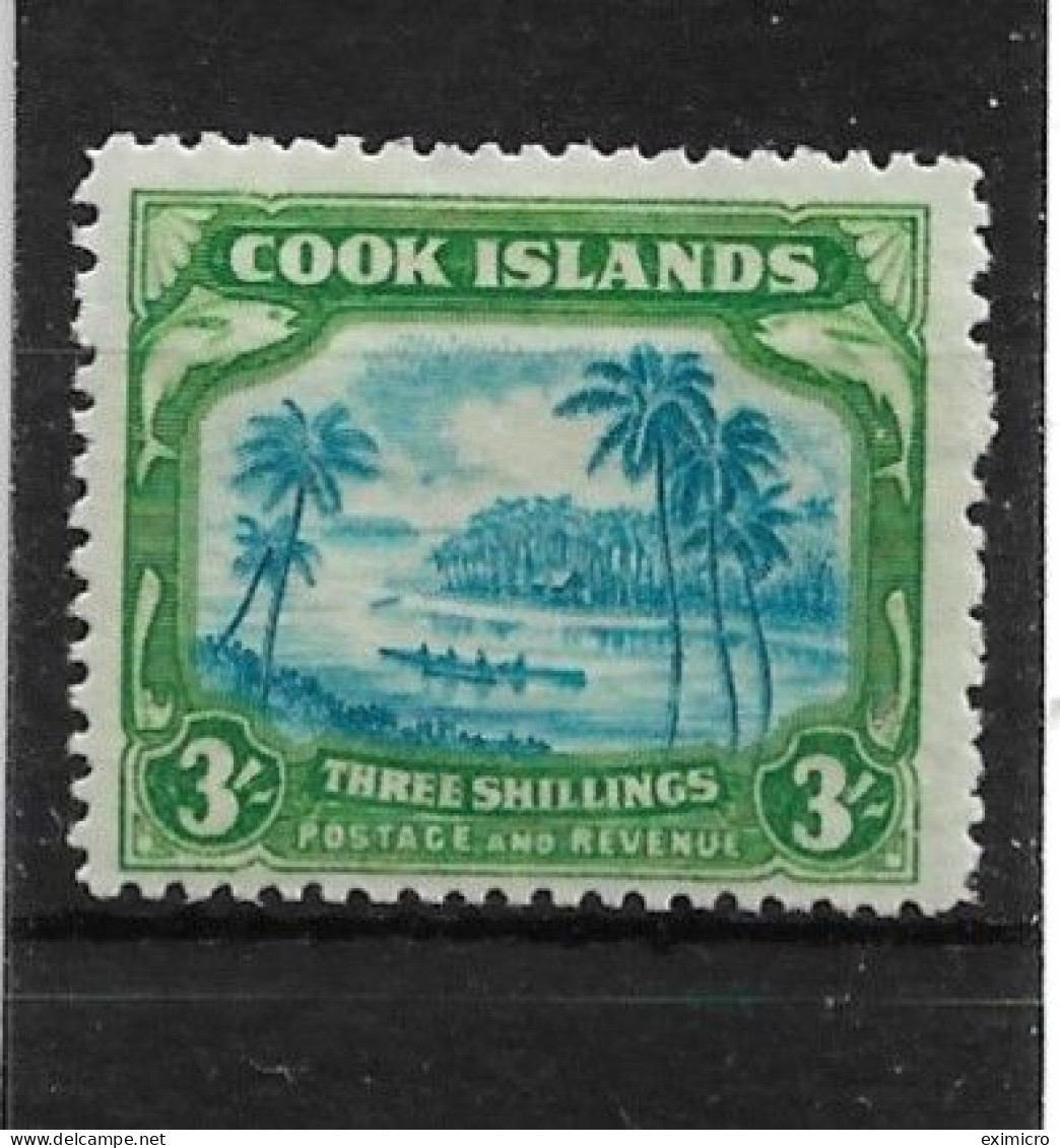 COOK ISLANDS 1945 3s SG145 MOUNTED MINT Cat £50 - Cook Islands