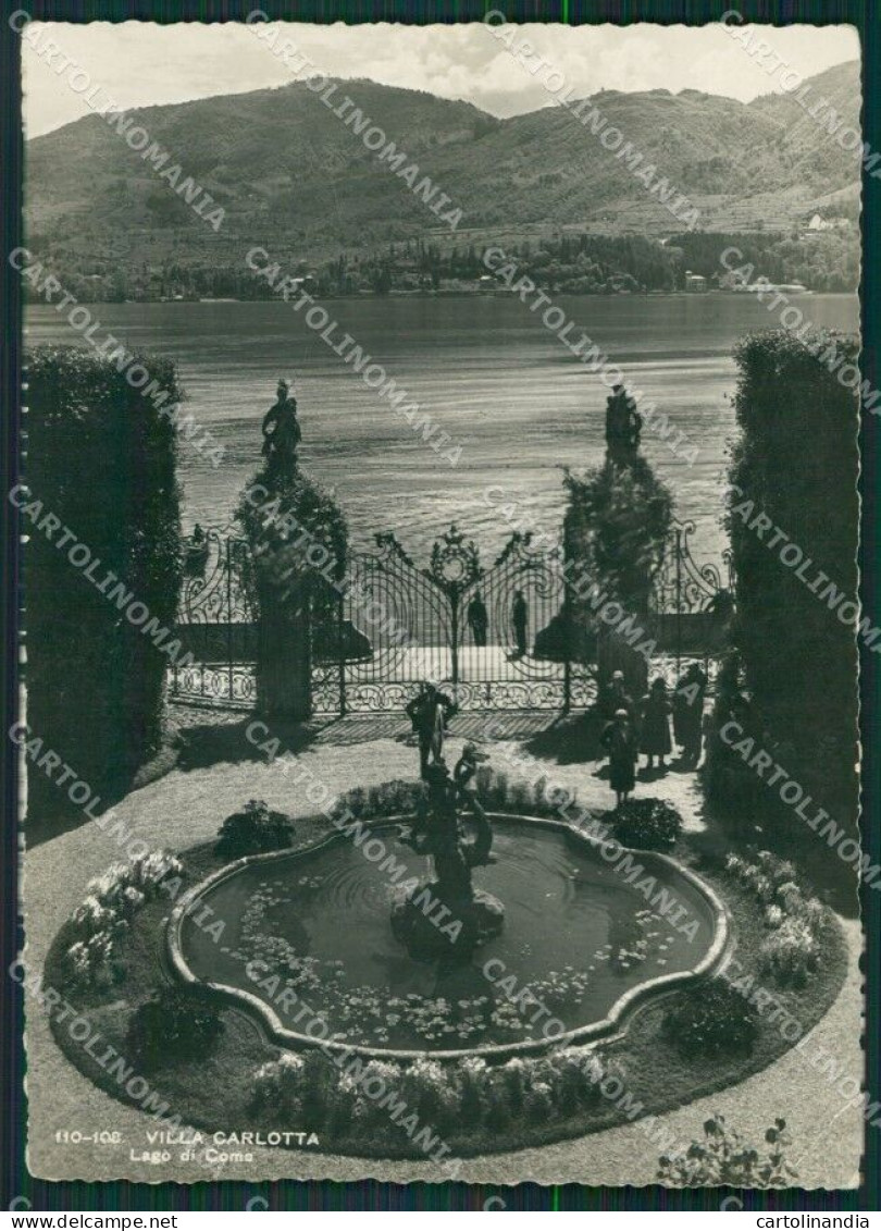 Como Tremezzo Lago Di Como Villa Carlotta PIEGA Foto FG Cartolina KB3795 - Como