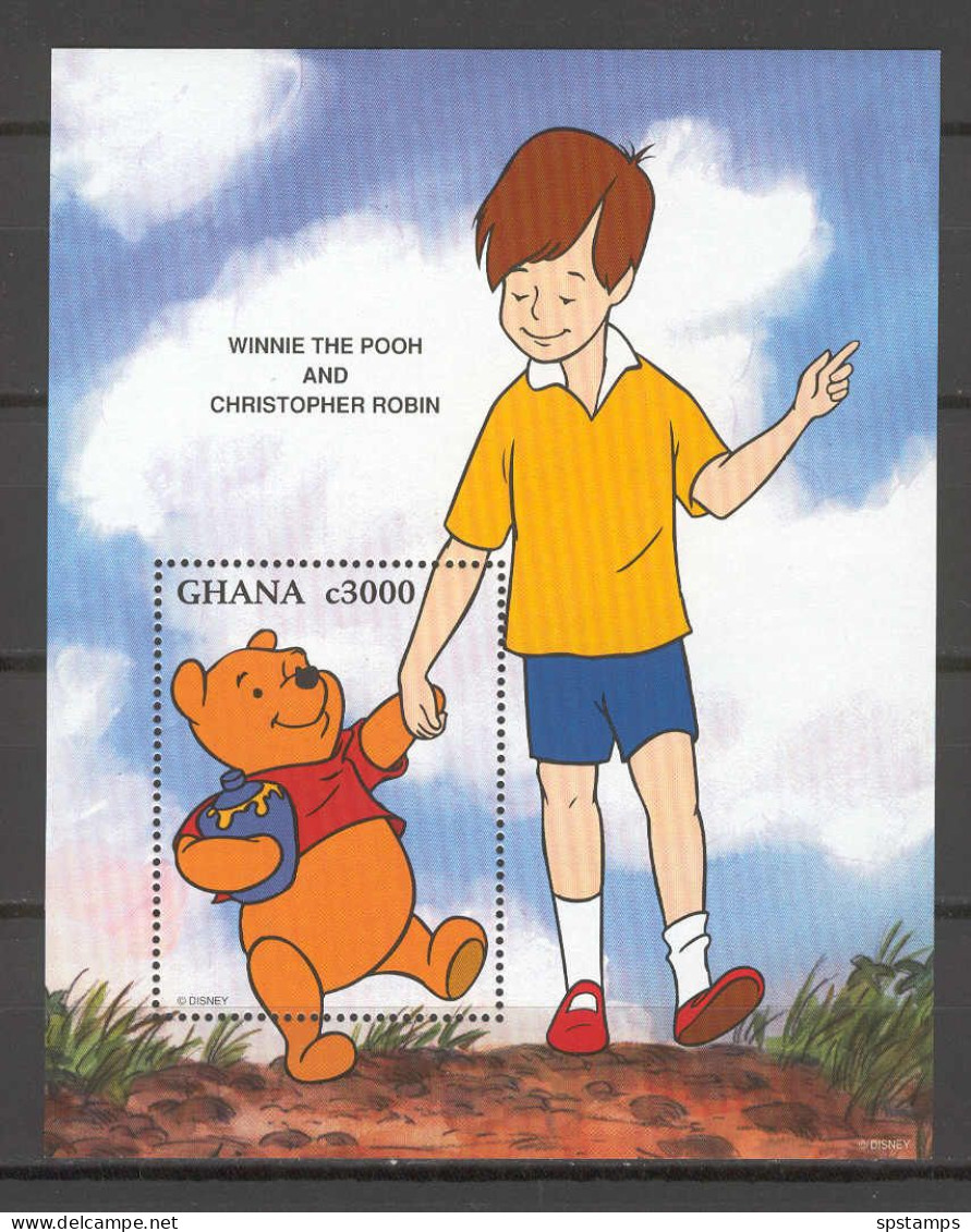 Disney Ghana 1996 Winnie The Pooh And Christopher Robin MS MNH - Disney