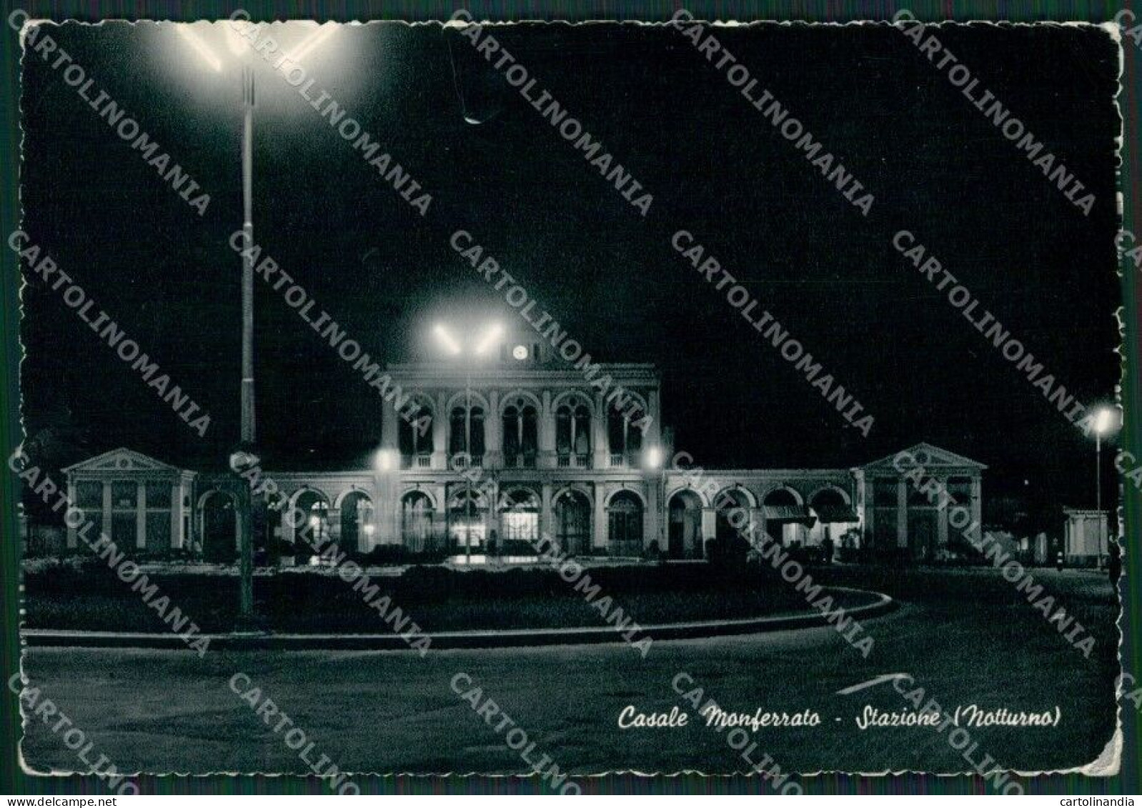 Alessandria Casale Monferrato Stazione PIEGHE Foto FG Cartolina KB3807 - Alessandria