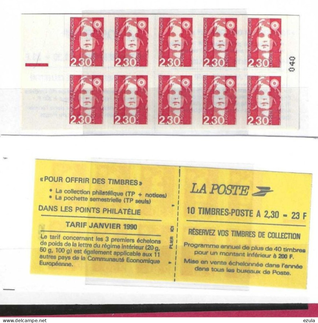 Carnet N° 2630 C 1 Valeur 25 - Choix *** - Otros & Sin Clasificación