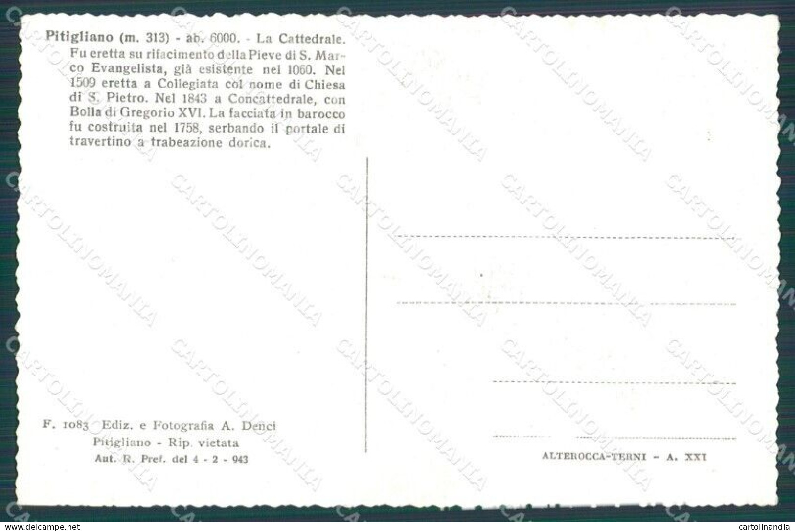 Grosseto Pitigliano Cartolina KB3854 - Grosseto