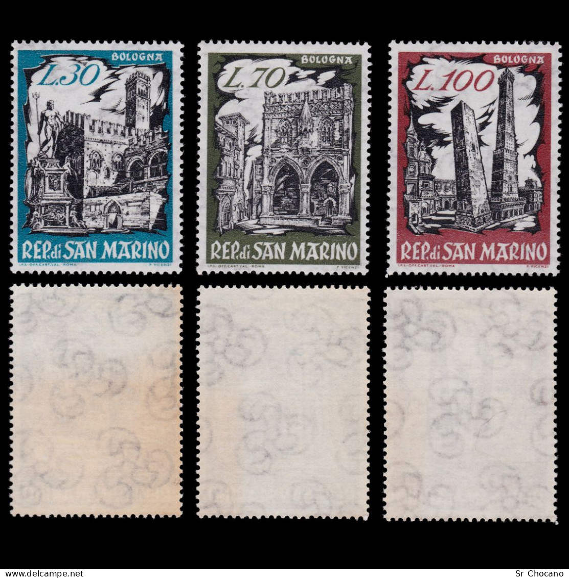 SAN MARINO STAMPS.1961.Bologna.SCOTT 491-493.MH. - Nuevos