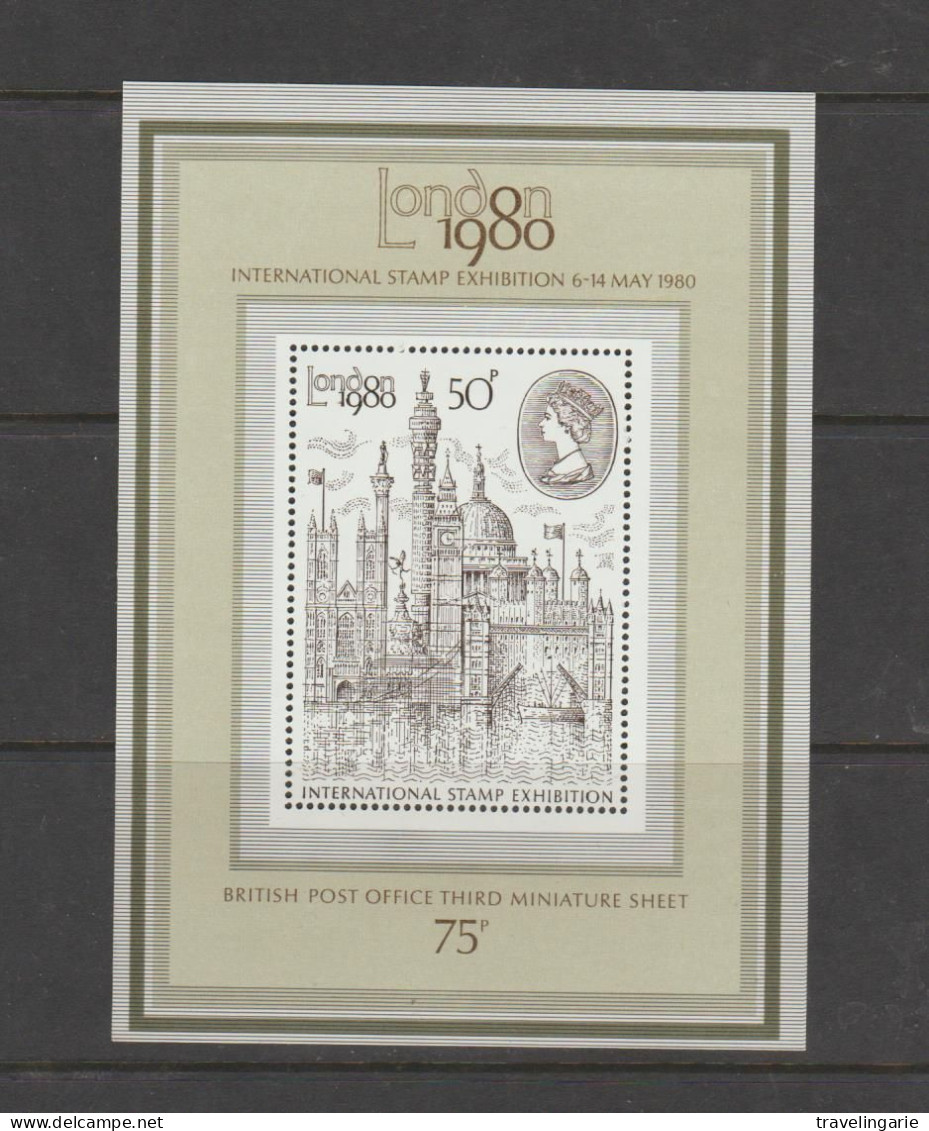 Great Britain 1980 London 1980 International Stamp Exhibition M/S MNH ** - Nuevos