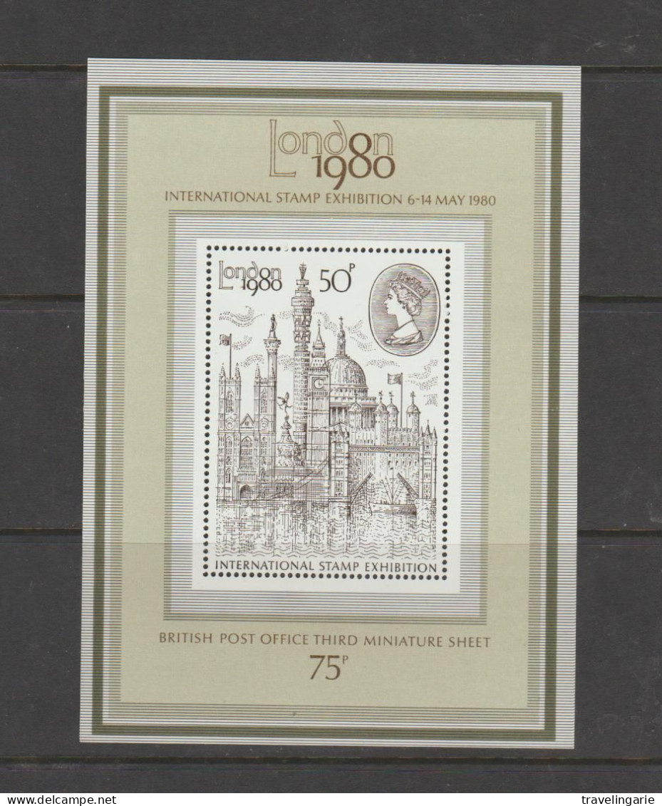 Great Britain 1980 London 1980 International Stamp Exhibition M/S MNH ** - Unused Stamps